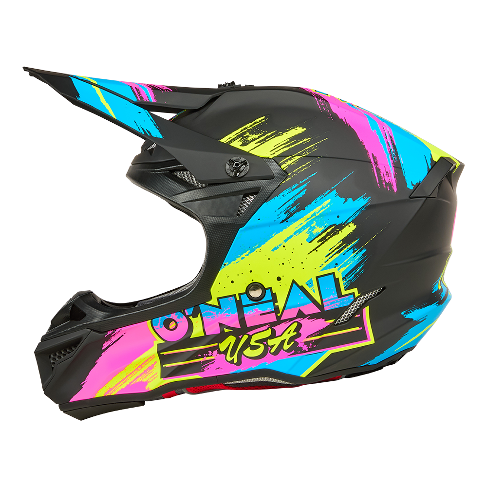 Мотокрос каска 5SERIES POLYACRYLITE RESEDA BLACK/NEON V.26 — снимка 5