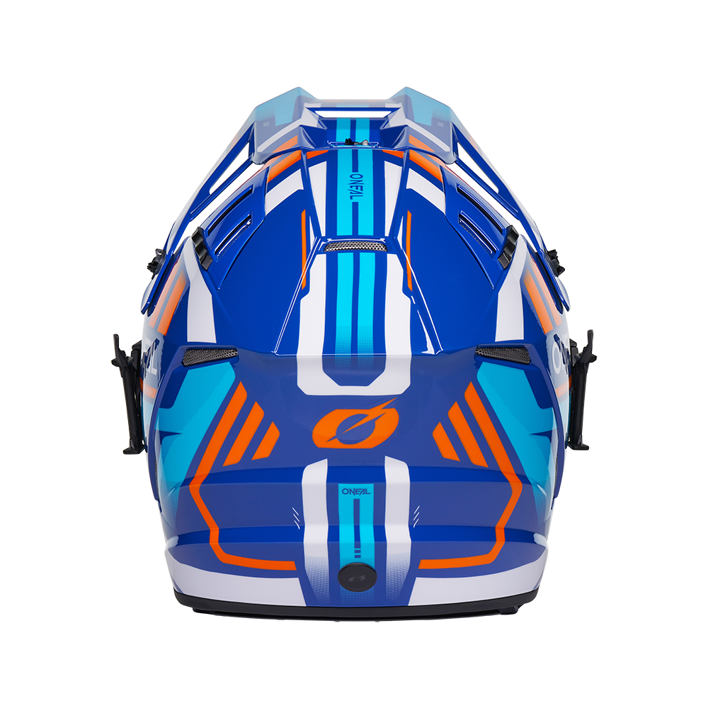 Ендуро каска O'NEAL EX-SRS DUST BLUE/ORANGE V.26 — снимка 5