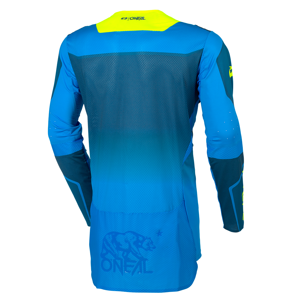 Мотокрос блуза O'NEAL PRODIGY FIVE FIVE BLUE/NEON YELLOW V.26 — снимка 2