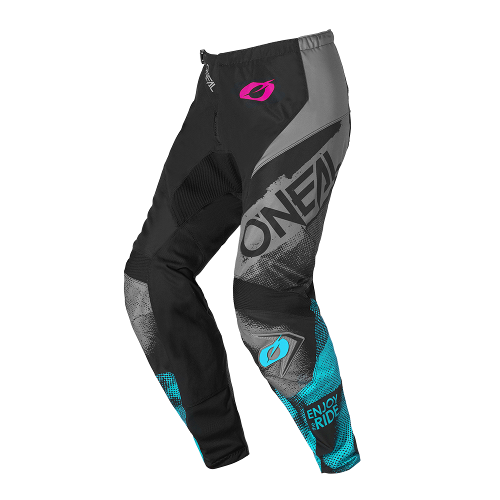 Дамски мотокрос брич O’NEAL ELEMENT ROLLER BLACK/CYAN V.26 1