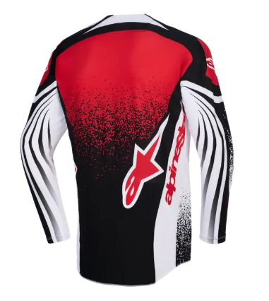 Мотокрос джърси Alpinestars TECHSTAR NOMUR BLACK/WHITE/RED — снимка 2