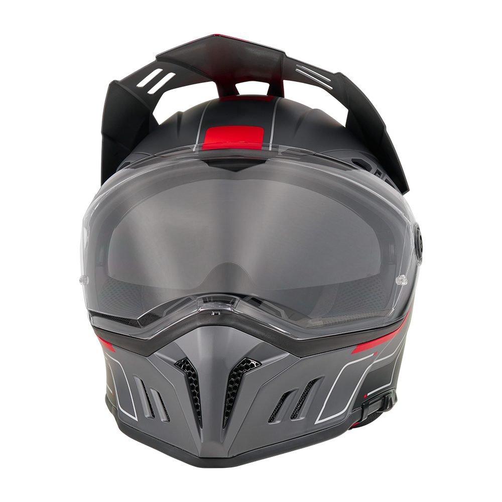 Ендуро каска O'NEAL SIERRA RS ECHO BLACK/RED V.26 — снимка 5