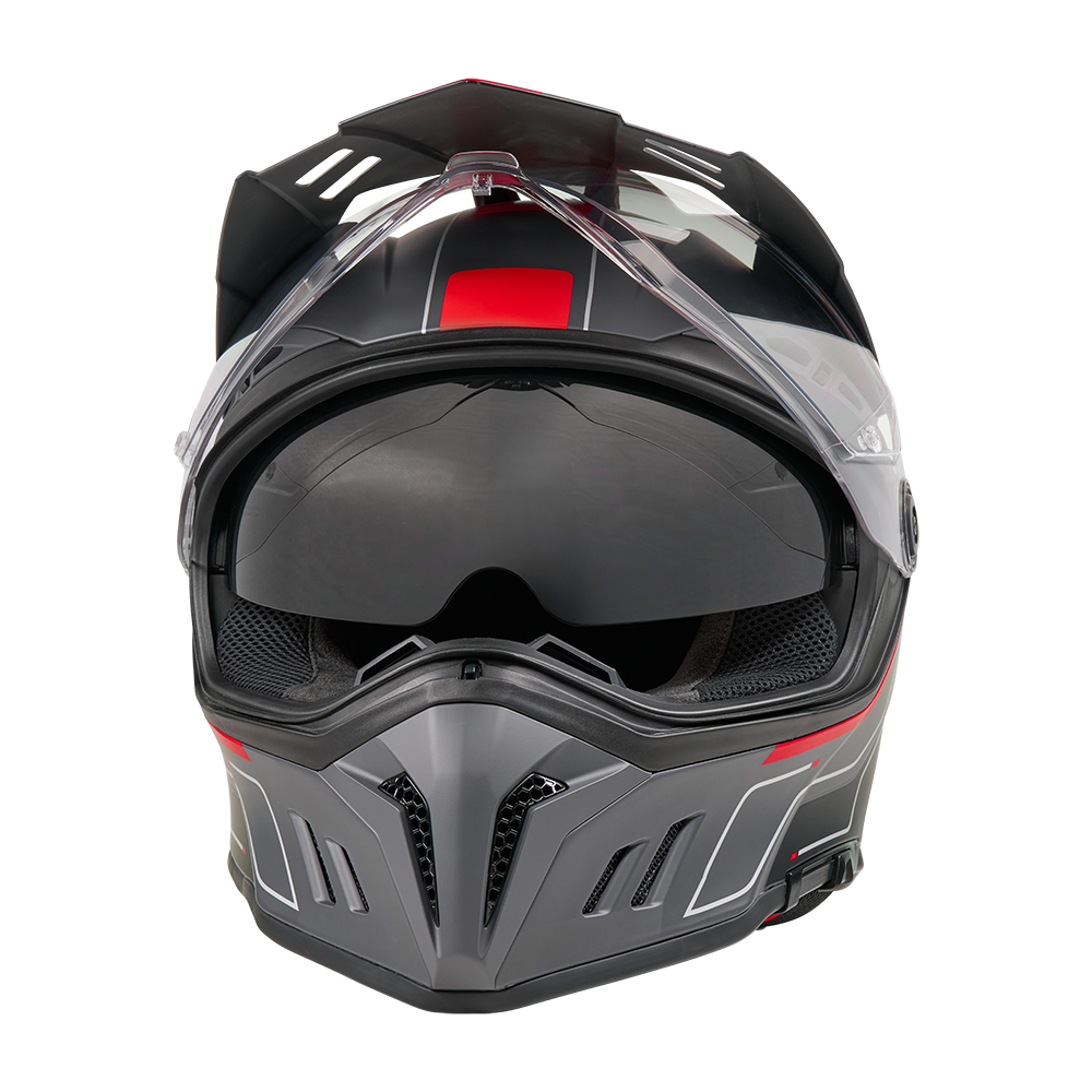 Ендуро каска O'NEAL SIERRA RS ECHO BLACK/RED V.26 — снимка 6