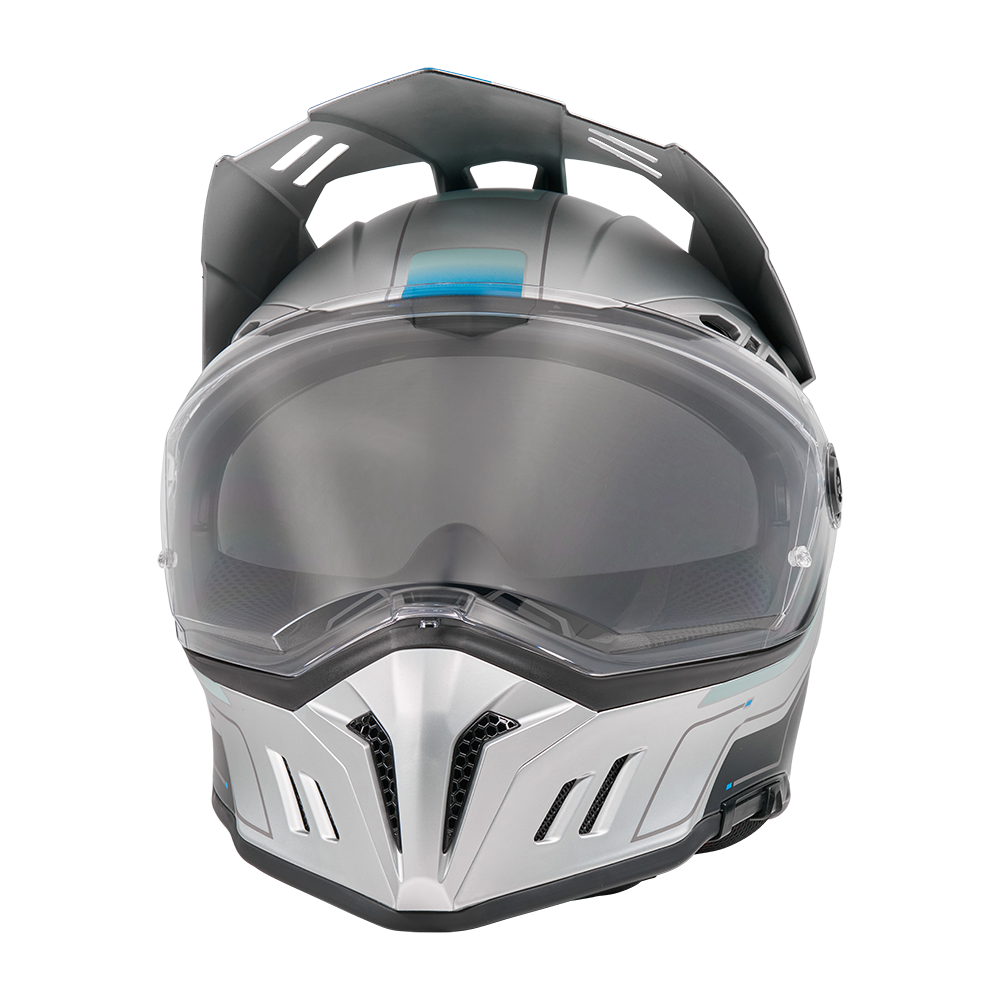 Ендуро каска O'NEAL SIERRA RS ECHO GRAY/BLUE V.26 — снимка 5