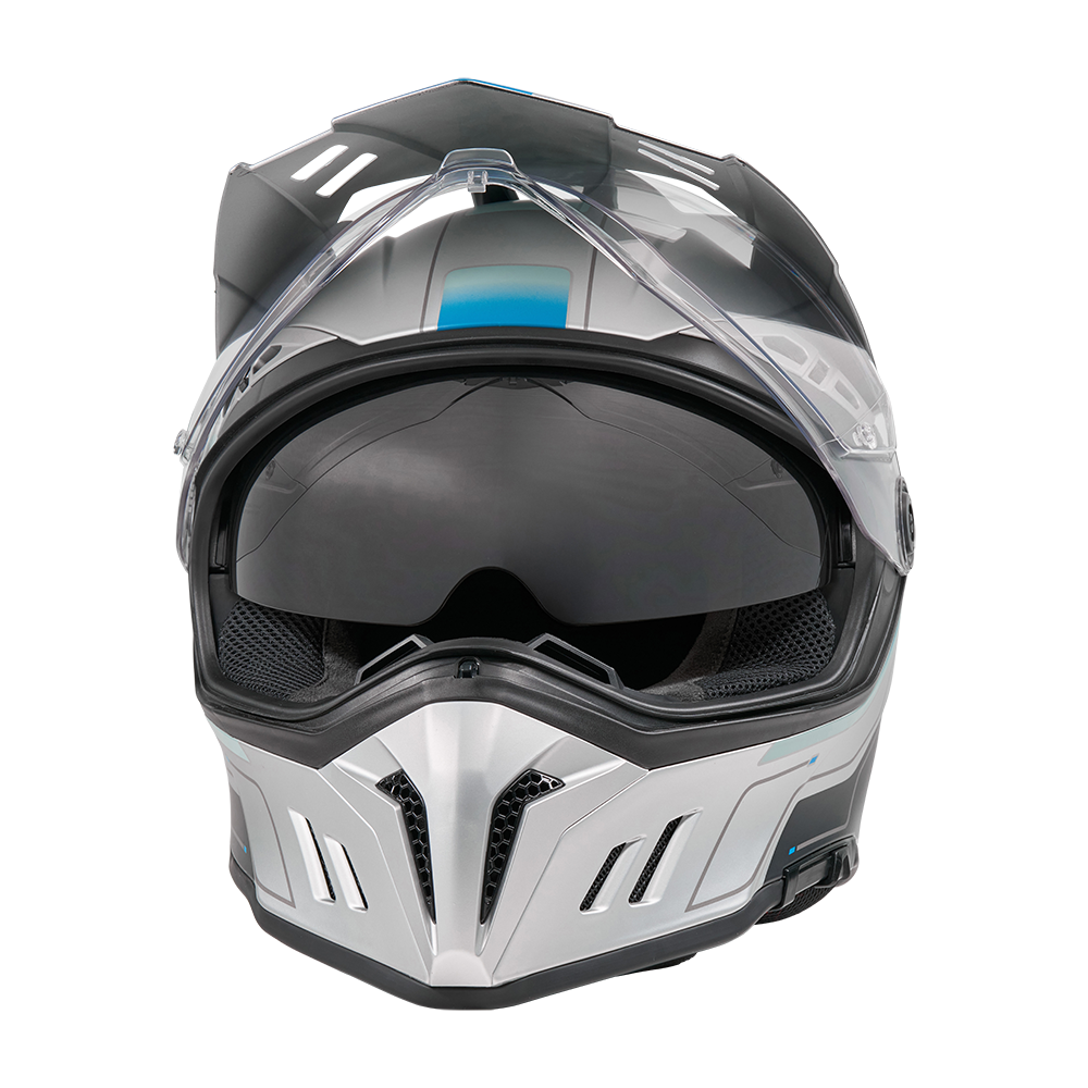 Ендуро каска O'NEAL SIERRA RS ECHO GRAY/BLUE V.26 — снимка 6
