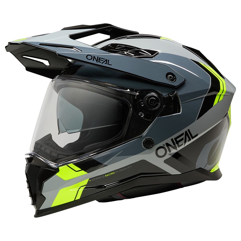 Ендуро каска O'NEAL D-SRS NOMAD BLACK/GRAY/NEON YELLOW V.26