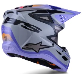 Детска мотокрос каска ALPINESTARS SM3 JETTSON GRAY/PUR/BLK — снимка 5