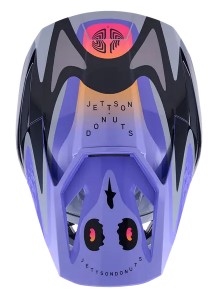 Детска мотокрос каска ALPINESTARS SM3 JETTSON GRAY/PUR/BLK — снимка 4