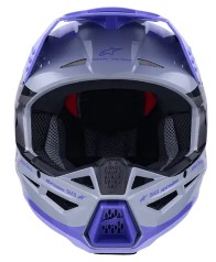Детска мотокрос каска ALPINESTARS SM3 JETTSON GRAY/PUR/BLK — снимка 2