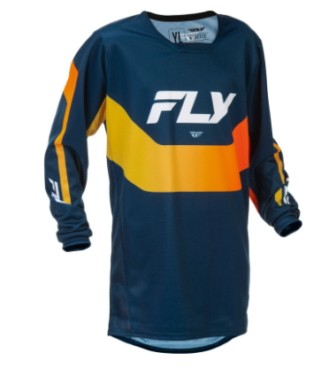 Детска мотокрос блуза FLY RACING Kinetic Jugend - Navy/Orange 1