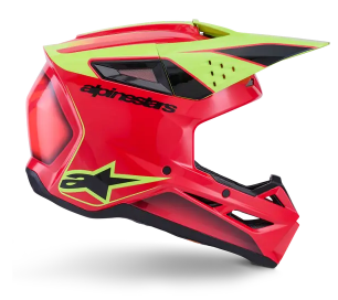 Мотокрос каска ALPINESTARS SM3 FRAY RED/YELLOW/BLACK — снимка 2