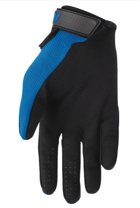 Mотокрос ръкавици THOR RIDEMODE STATIC BLUE — снимка 3