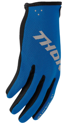 Mотокрос ръкавици THOR RIDEMODE STATIC BLUE — снимка 2