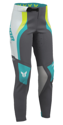 Дамски мотокрос брич THOR SPORTMODE VELOCITY GREY/AQUA