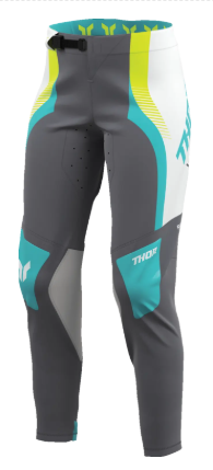 Дамски мотокрос брич THOR SPORTMODE VELOCITY GREY/AQUA — снимка 3