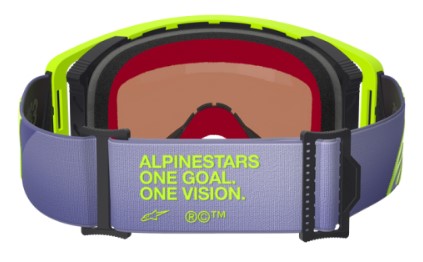 Мотокрос очила ALPINESTARS SUPERTECH CORP PURPLE/YL MIRROR-SIL — снимка 2
