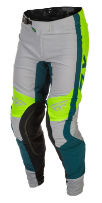 Мотокрос брич FLY RACING - Grey/Lime/Teal_2