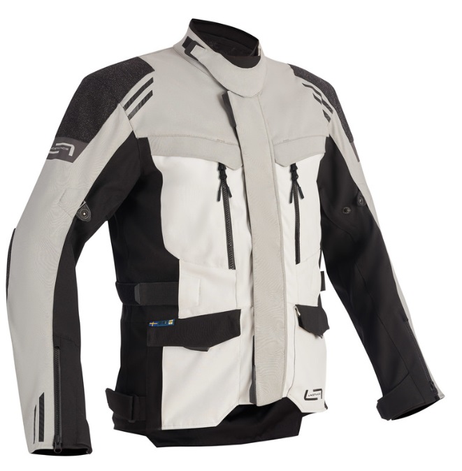 Текстилно мото яке Lindstrands Storbo Light Grey Black