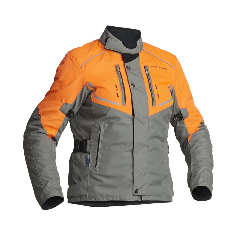 Дамско текстилно мото яке Lindstrands Halden Fog/Orange
