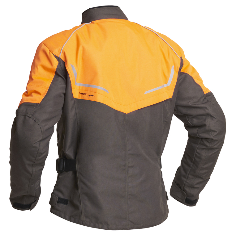 Текстилно мото яке Lindstrands Halden Green/Orange — снимка 2