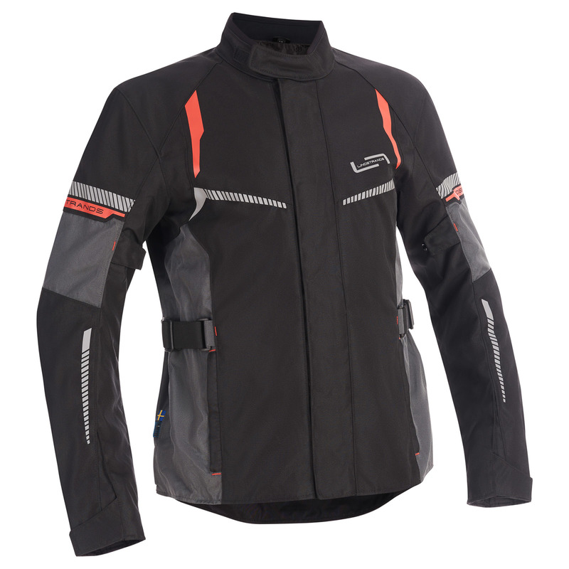 Текстилно мото яке Lindstrands Backafall Black/grey