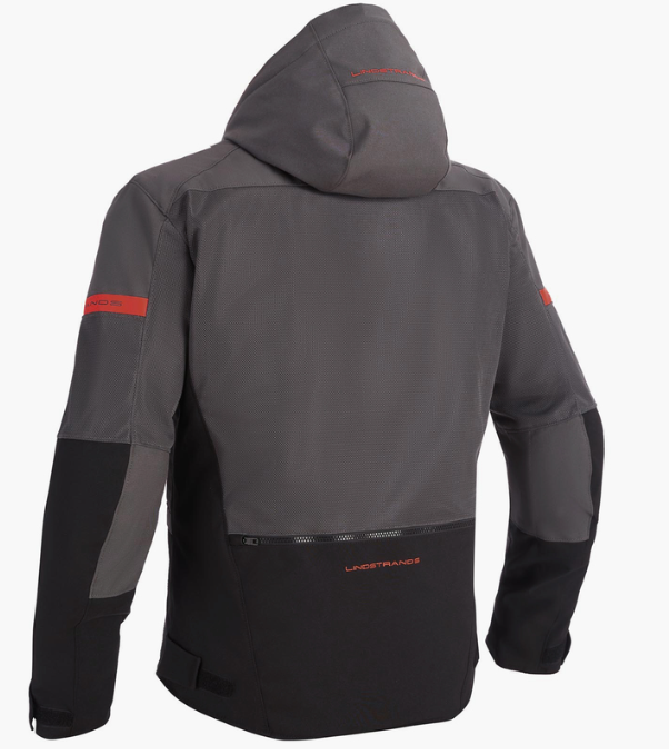 Текстилно мото яке Lindstrands Rexbo V2 Grey Black — снимка 4
