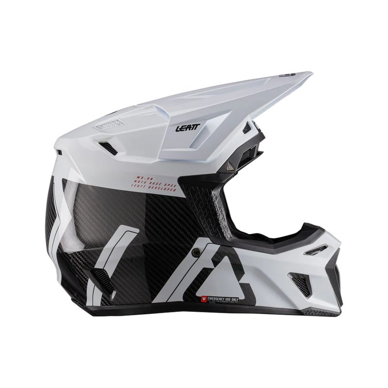 Мотокрос каска LEATT Kit Moto 9.5 Carbon/White V26 — снимка 5
