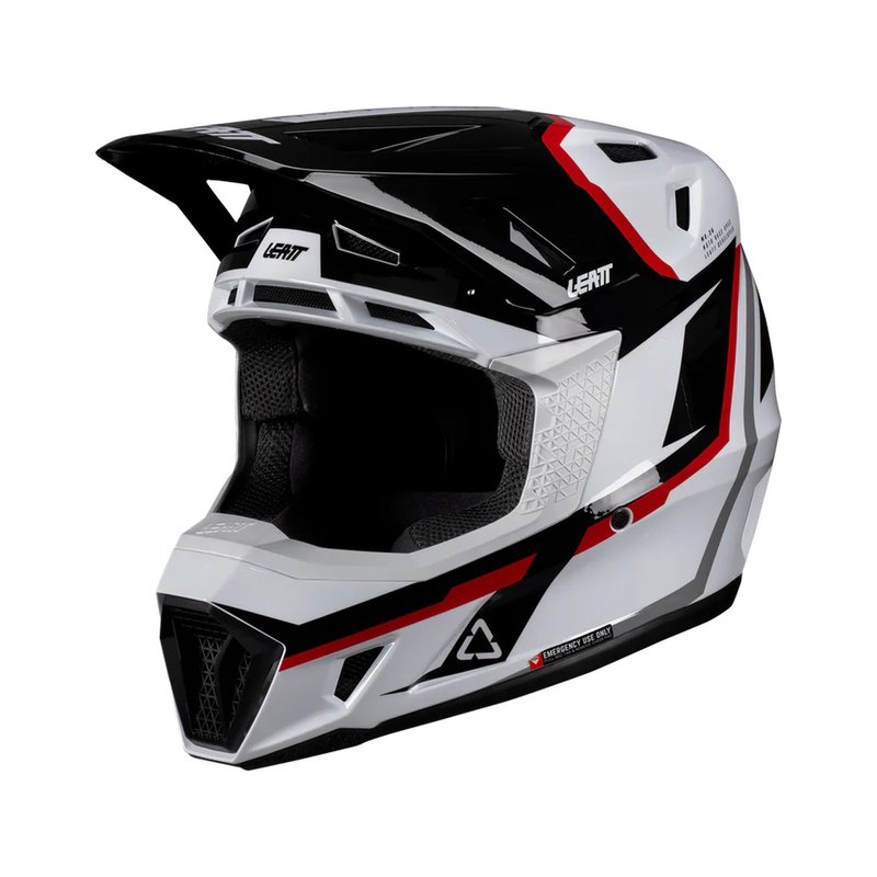 Мотокрос каска LEATT Kit Moto 7.5 White/Red V26 — снимка 2