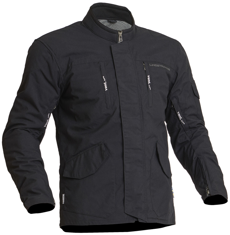 Текстилно мото яке Lindstrands Tyfors Black