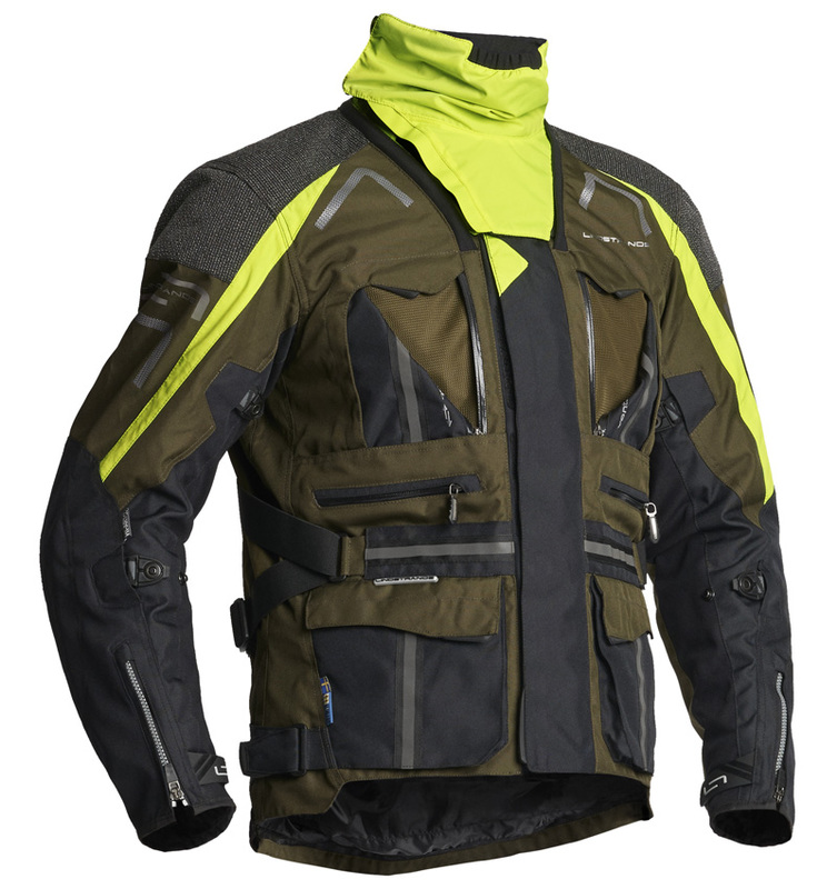 Текстилно мото яке Lindstrands Oman Black/kiwi