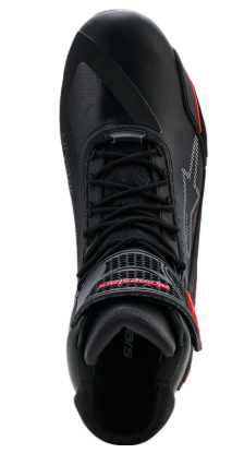 Мото боти ALPINESTARS FASTER-4 DS BLACK/RIO RED/FLUO — снимка 4