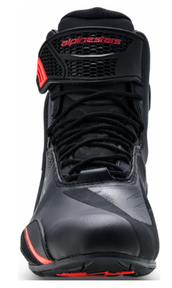 Мото боти ALPINESTARS FASTER-4 DS BLACK/RIO RED/FLUO — снимка 2