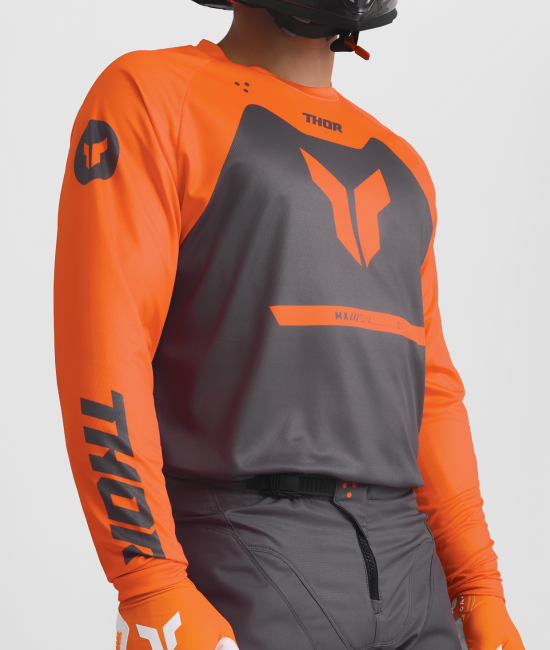 Мотокрос джърси THOR RIDEMODE MENACE ORANGE/CHAR — снимка 5