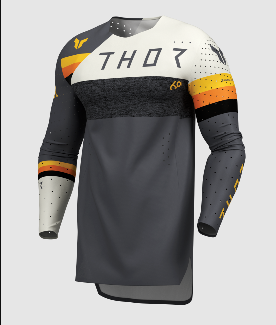Мотокрос джърси THOR SPORTMODE LEAGUE CHAR/WHT — снимка 3