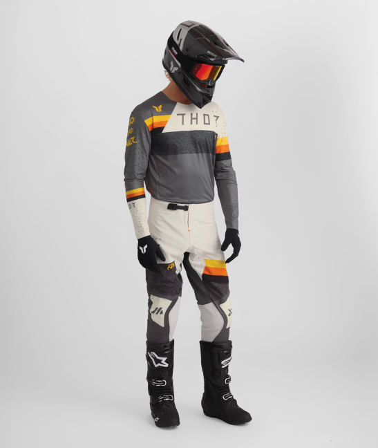 Мотокрос джърси THOR SPORTMODE LEAGUE CHAR/WHT — снимка 6