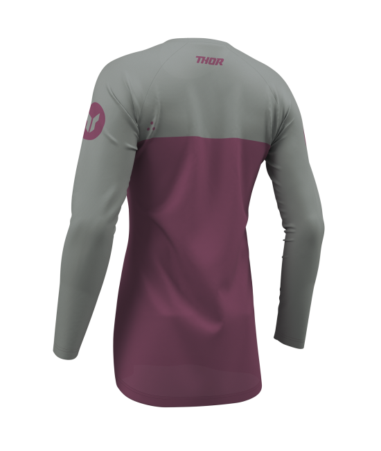 Дамско мотокрос джърси THOR RIDEMODE MENACE PURPLE/GRAY — снимка 2