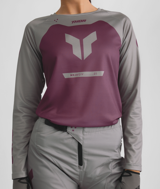 Дамско мотокрос джърси THOR RIDEMODE MENACE PURPLE/GRAY — снимка 5