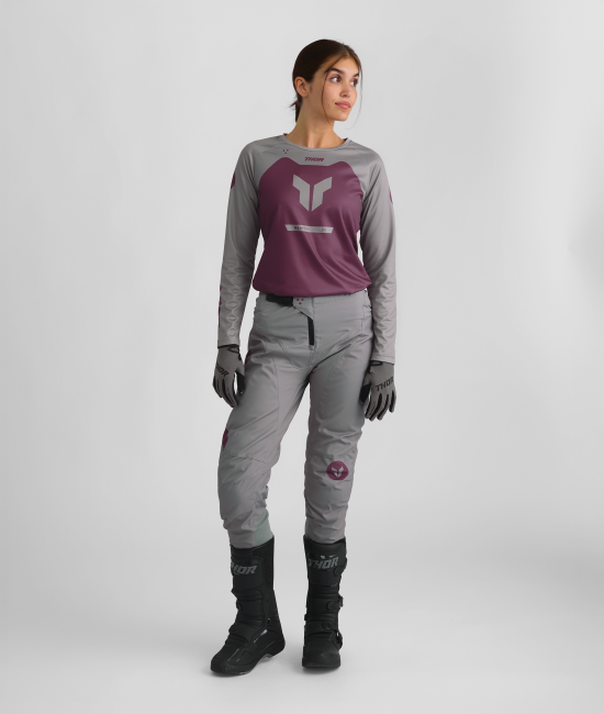 Дамско мотокрос джърси THOR RIDEMODE MENACE PURPLE/GRAY — снимка 6