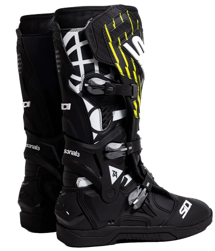 Мотокрос/ендуро ботуши SIDI CROSSAIR The Arsenale Black Neon — снимка 3