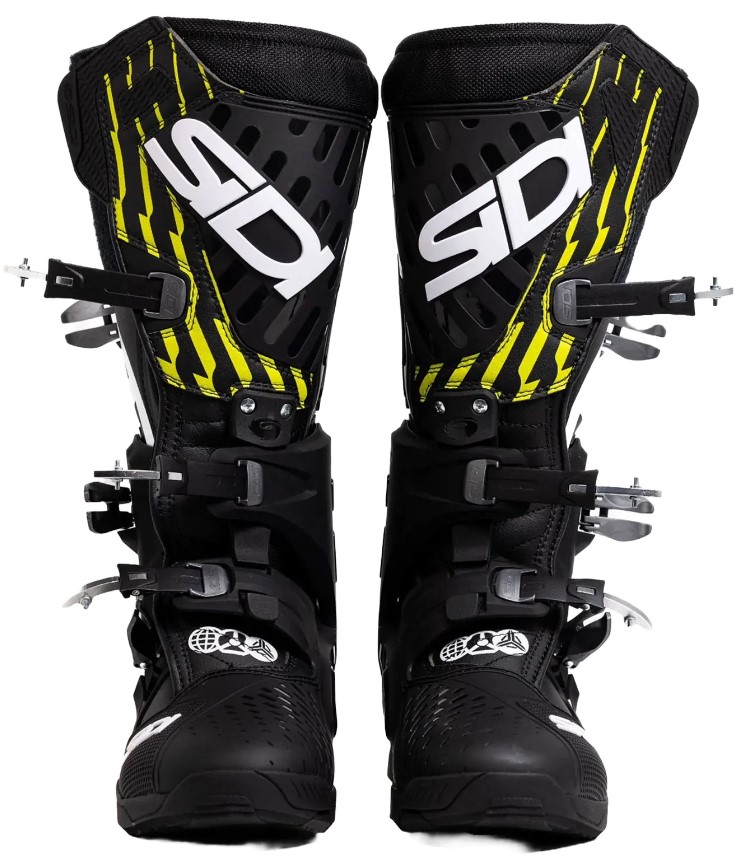Мотокрос/ендуро ботуши SIDI CROSSAIR The Arsenale Black Neon — снимка 2
