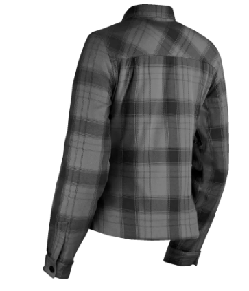 Дамска мото риза ICON Fallblock Flannel Black — снимка 2
