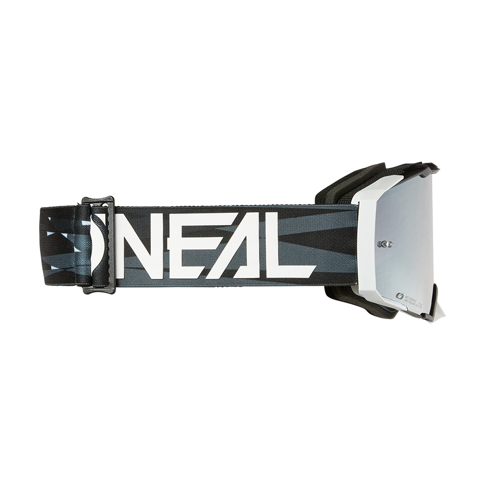 Мотокрос очила O'NEAL B-33 ICTUS BLACK/WHITE - SILVER MIRROR — снимка 3