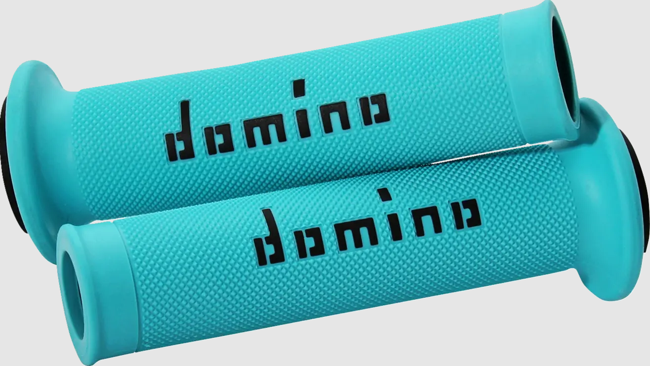 Ръкохватки DOMINO GRIPS A010 CYAN/BLACK — снимка 2