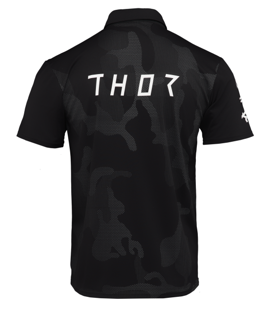 Мото тениска THOR POLO CORPO BLACK — снимка 2
