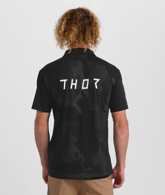 Мото тениска THOR POLO CORPO BLACK — снимка 4