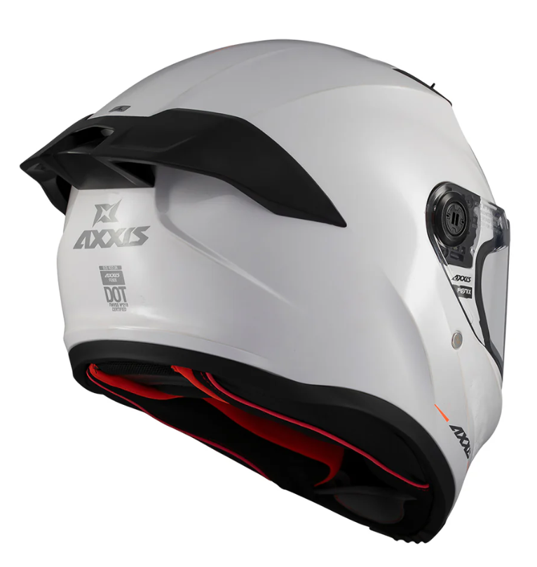 Каска AXXIS FENIX SOLID WHITE GLOSS — снимка 3
