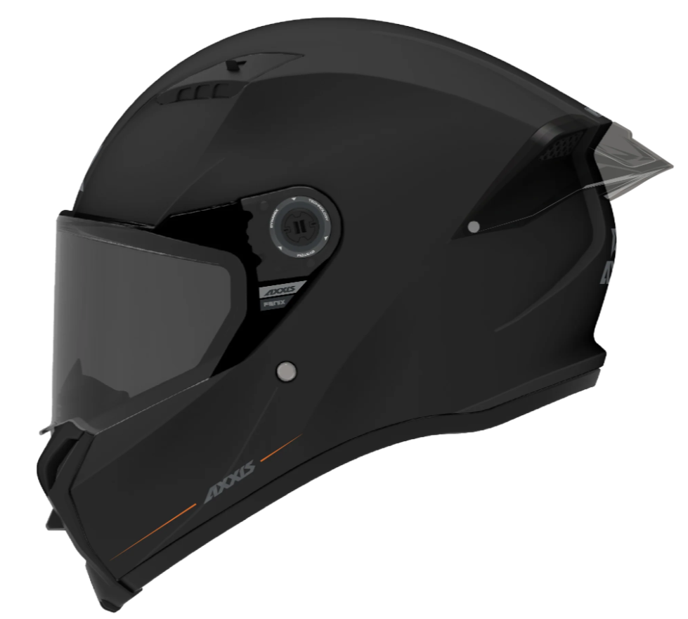 Каска AXXIS FENIX SOLID BLACK GLOSS 1