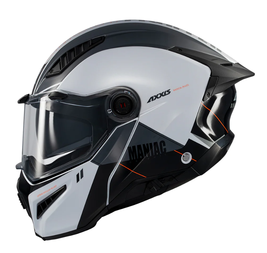 Отваряема каска AXXIS GHOSTFIGHTER SV MANIAC A2 GLOSS — снимка 2