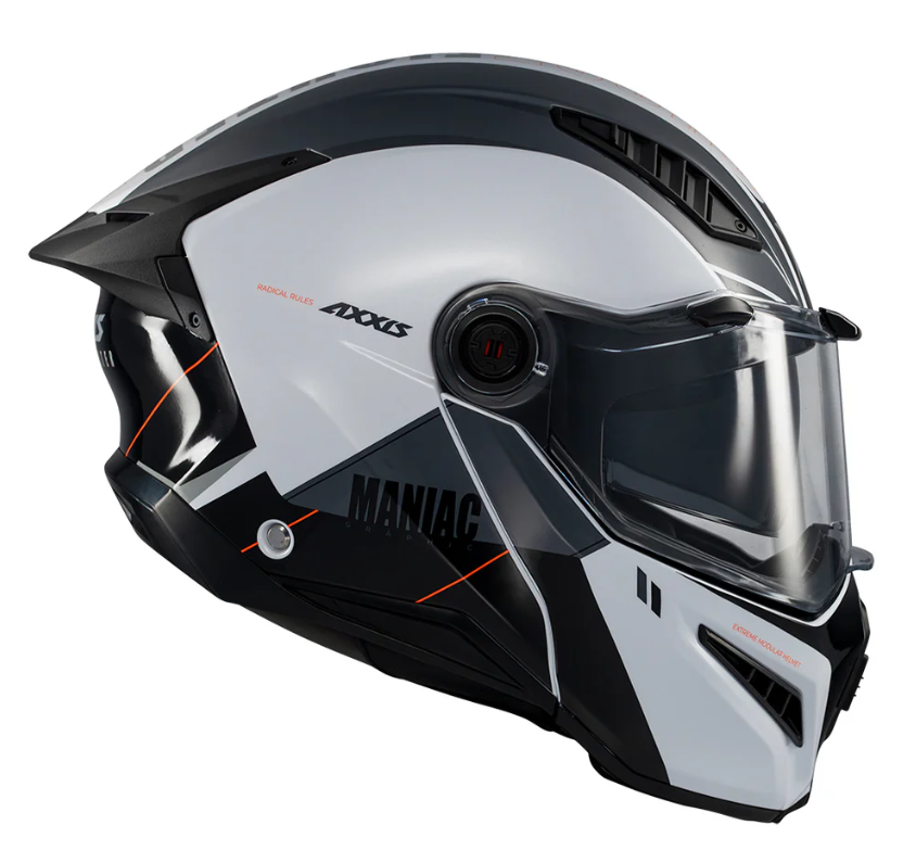 Отваряема каска AXXIS GHOSTFIGHTER SV MANIAC A2 GLOSS — снимка 4