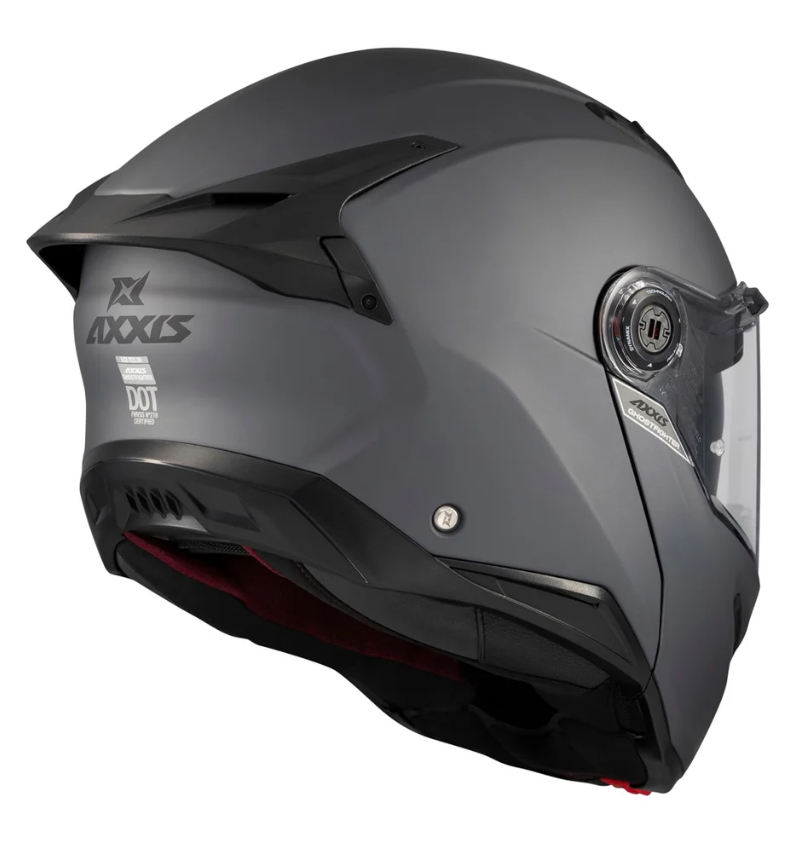 Отваряема каска AXXIS GHOSTFIGHTER SV A12 GREY MATT — снимка 5
